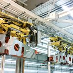 Robotutrustning för flygmontering i takmontage