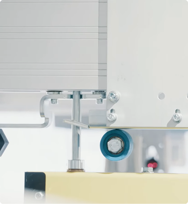 Detalj av drivkomponent på bana